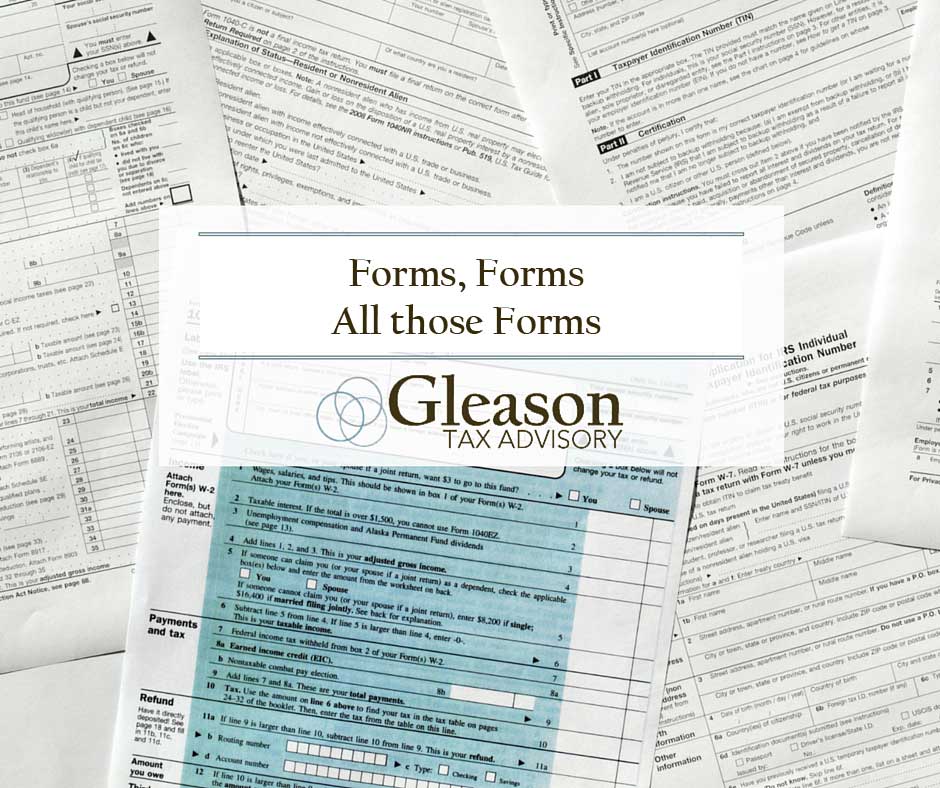Forms, Forms, All those Forms