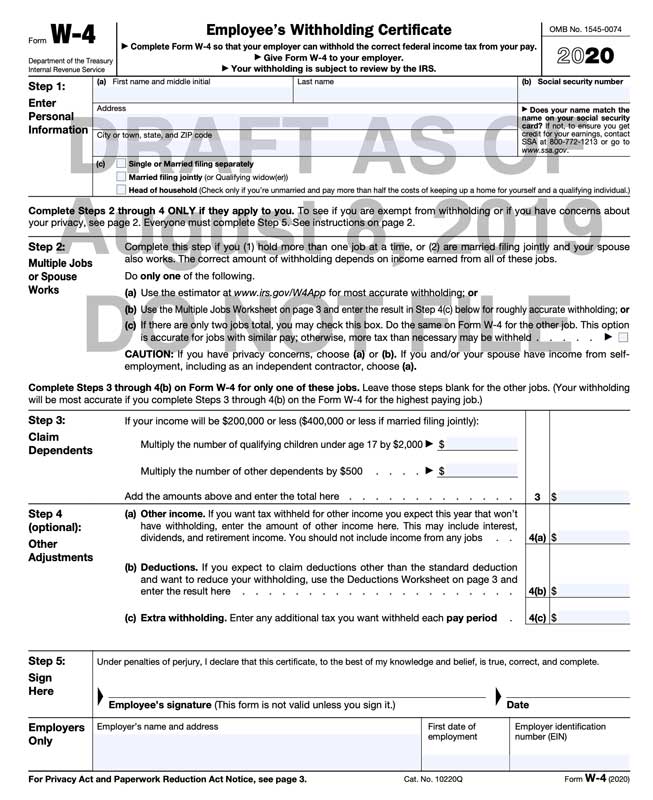 Changes to your Form W-4 - Gleason Tax Advisory