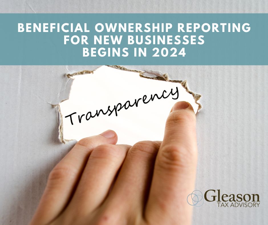 Beneficial Ownership Reporting for New Business begins in 2024