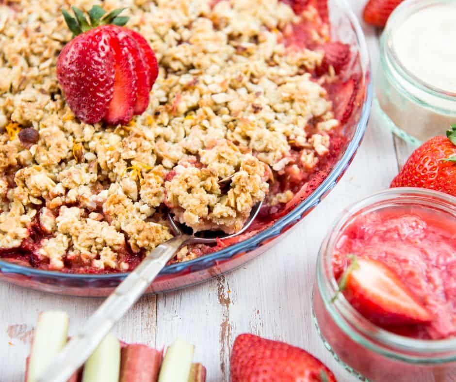 Homemade Strawberry Crumble